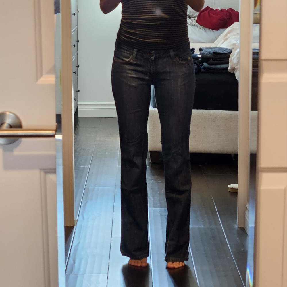 RVCA Low-Rise Bootcut Jeans, sz 26